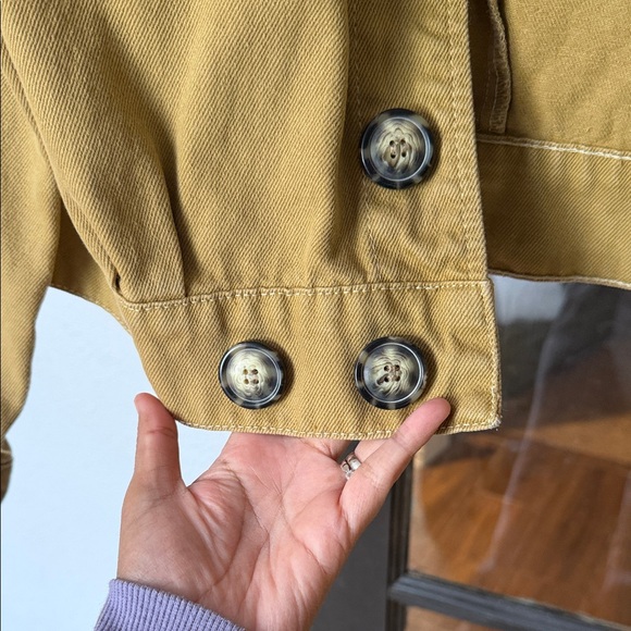 Free People Camel Button-Up Jacket - Picture 3 of 5